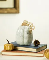 Glitzhome Tall Glass Pumpkin