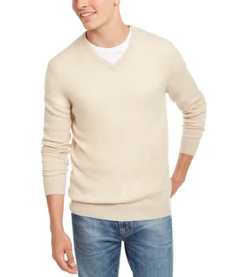 Club Room Men's V-Neck Cashmere Sweater, Created for Macy's