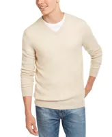 Club Room Men's V-Neck Cashmere Sweater, Created for Macy's