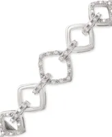 Diamond Chain Link Bolo Bracelet (1/10 ct. t.w.) in Sterling Silver