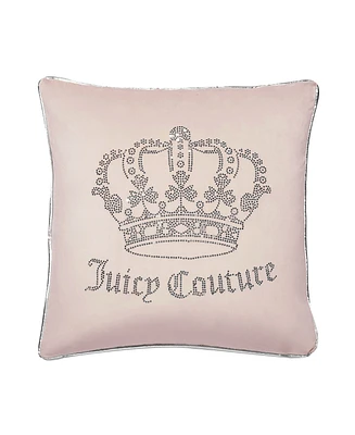 Juicy Couture Velvet Novelty Decorative Pillow, 20" x
