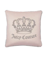 Juicy Couture Velvet Novelty Decorative Pillow, 20" x