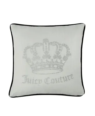 Juicy Couture Velvet Novelty Decorative Pillow, 20" x