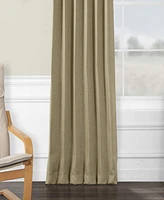 Half Price Drapes Nomad Tan Textured Faux Linen Room Darkening Curtain