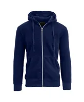 Galaxy By Harvic Men's Full Zip Fleece Hooded Sweatshirt