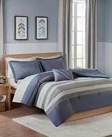 Intelligent Design Marsden Striped Comforter Set