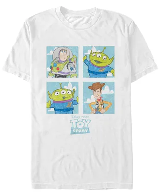 Disney Pixar Men's Toy Story Character Boxes Short Sleeve T-Shirt