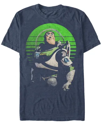 Disney Pixar Men's Toy Story Buzz Sight on Stars Short Sleeve T-Shirt