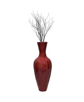 Uniquewise 37.5" Modern Tall Bamboo Floor Vase