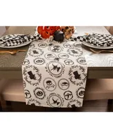 Design Imports Halloween Portrait Table Runner