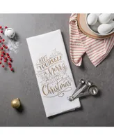 Design Imports Assorted Merry Little Christmas Printed Dishtowel Set
