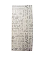 Design Imports Christmas Collage Table Runner