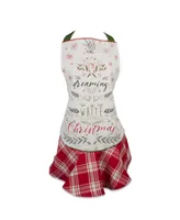 Design Imports Christmas Tree Ruffle Apron