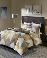Ink+Ivy Alpine Chevron Stripe 3-Pc. Duvet Cover Set