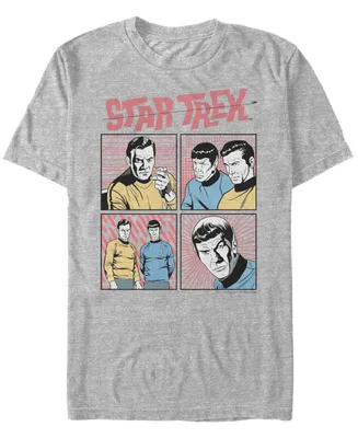 Star Trek Men's The Original Series Comic Book Squares Short Sleeve T-Shirt