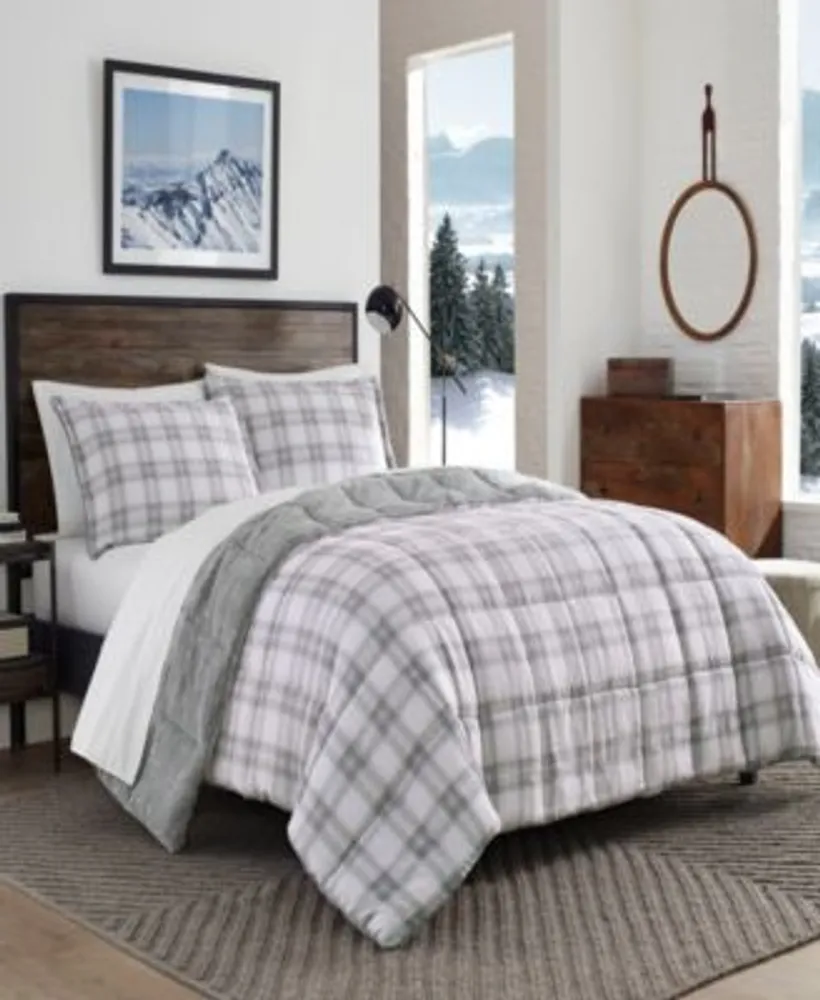 Eddie Bauer Sherwood Reversible Micro Suede Sherpa Comforter Sets