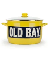 Golden Rabbit Old Bay Enamelware Collection 18 Quart Stock Pot