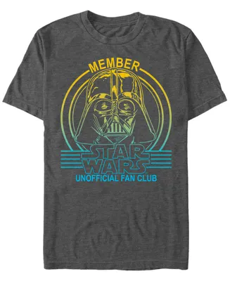 Star Wars Men's A New Hope Vader The Unofficial Fan Club Short Sleeve T-Shirt