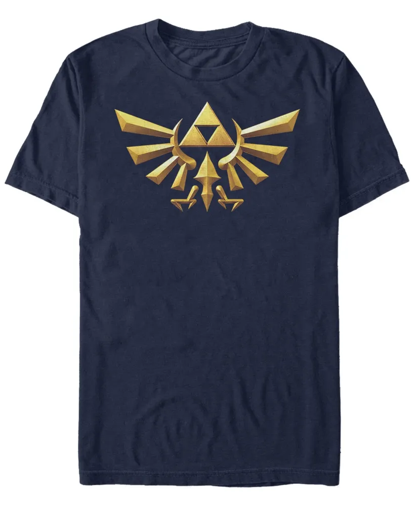 Nintendo Men's Legend of Zelda 3D Crest Short Sleeve T-Shirt