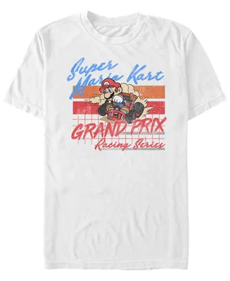 Nintendo Men's Mario Kart Grand Prix Racing Series Short Sleeve T-Shirt