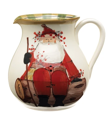 Vietri Old St. Nick Round Body Pitcher