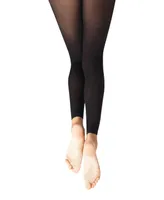 Capezio Big Girls Footless Tight with Self Knit Waist Band