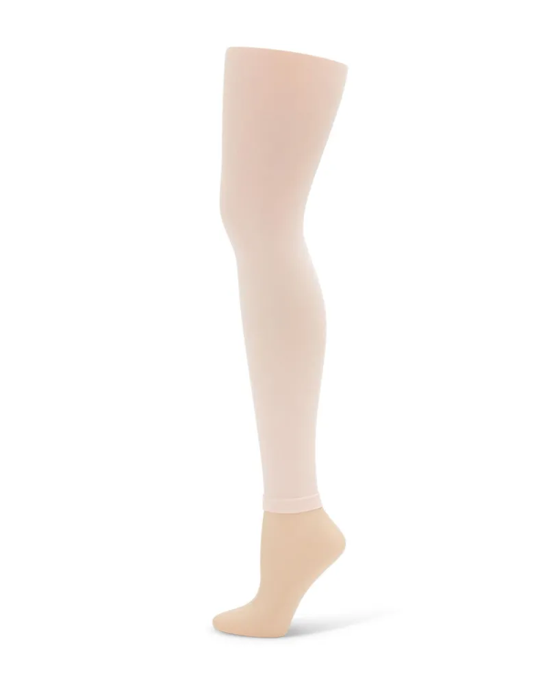 Capezio Girls Footless Tight w Self Knit Waist Band