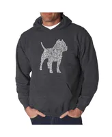 La Pop Art Men's Word Hooded Sweatshirt - Pit bull