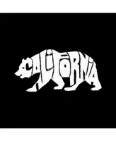 La Pop Art Men's Word Hooded Sweatshirt - California Bear