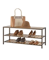 Trinity 3-Tier Bamboo Shoe Bench