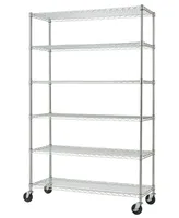 Trinity Basics -Tier Wire Shelving Rack Includes Wheels