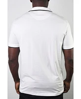 Members Only Men's Basic Short Sleeve Logo Botton Polo