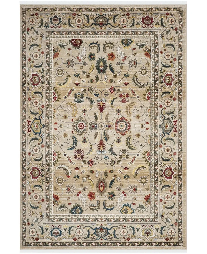 Lauren Ralph Lauren Tristan LRL1299E Beige and Multi 5'1" X 7'6" Area Rug