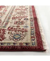 Lauren Ralph Lauren Chloe LRL1221B Beige and Red 9' X 12' Area Rug