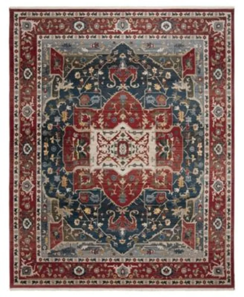 Lauren Ralph Lauren Camille Lrl1225a Red Navy Area Rug