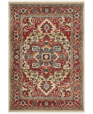 Lauren Ralph Lauren Quentin LRL1298C Red and Beige 9' X 12' Area Rug