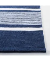 Lauren Ralph Lauren Hanover Stripe LRL2461A Navy 5' X 8' Outdoor Area Rug