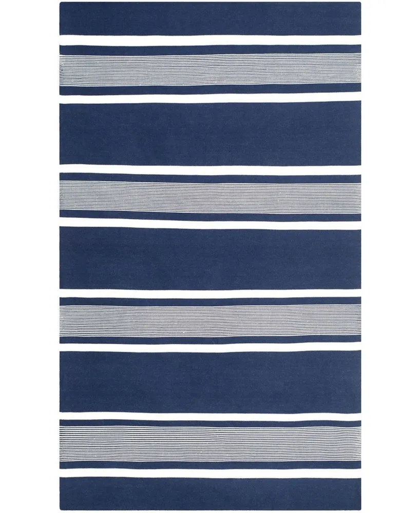 Lauren Ralph Lauren Hanover Stripe LRL2461A Navy 8' X 10' Outdoor Area Rug