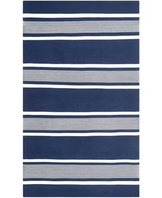 Lauren Ralph Lauren Hanover Stripe LRL2461A Navy 8' X 10' Outdoor Area Rug