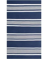 Lauren Ralph Lauren Hanover Stripe LRL2461A Navy 8' X 10' Outdoor Area Rug