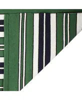 Lauren Ralph Lauren Leopold Stripe LRL2462K Green 5' X 8' Outdoor Area Rug