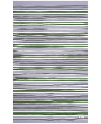 Lauren Ralph Lauren Leopold Stripe LRL2462G Lilac 8' X 10' Outdoor Area Rug