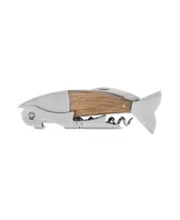 Foster & Rye Wood Stainless Steel Fish Corkscrew