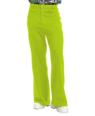 BuySeasons Men's Disco Pants Lime