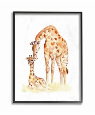 Stupell Industries Giraffe Family Illustration Wall Art Collection