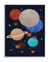 Stupell Industries Hot Air Balloon Planets Wall Plaque Art, 10" x 15"