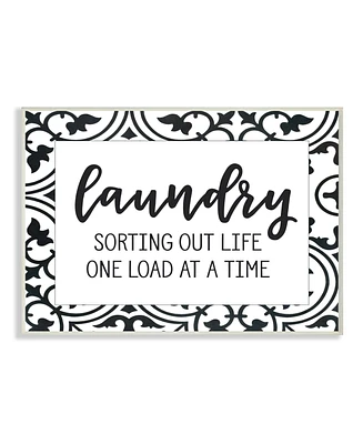 Stupell Industries Laundry Sorting Out Life Laundry Wall Plaque Art, 12.5" x 18.5"