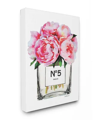 Stupell Industries Glam Paris Vase with Pink Peony Canvas Wall Art