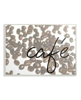 Stupell Industries Cafe Coffee Beans in Cursive Wall Plaque Art, 12.5" x 18.5"
