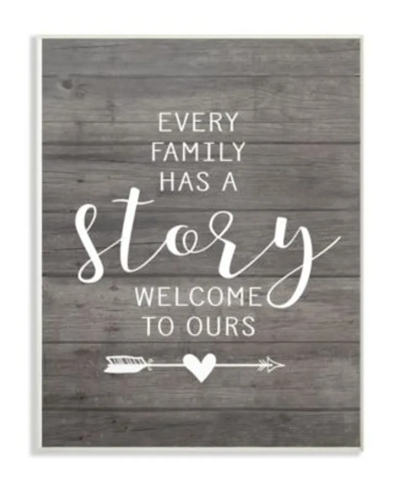 Stupell Industries Every Family Has A Story Wall Art Collection